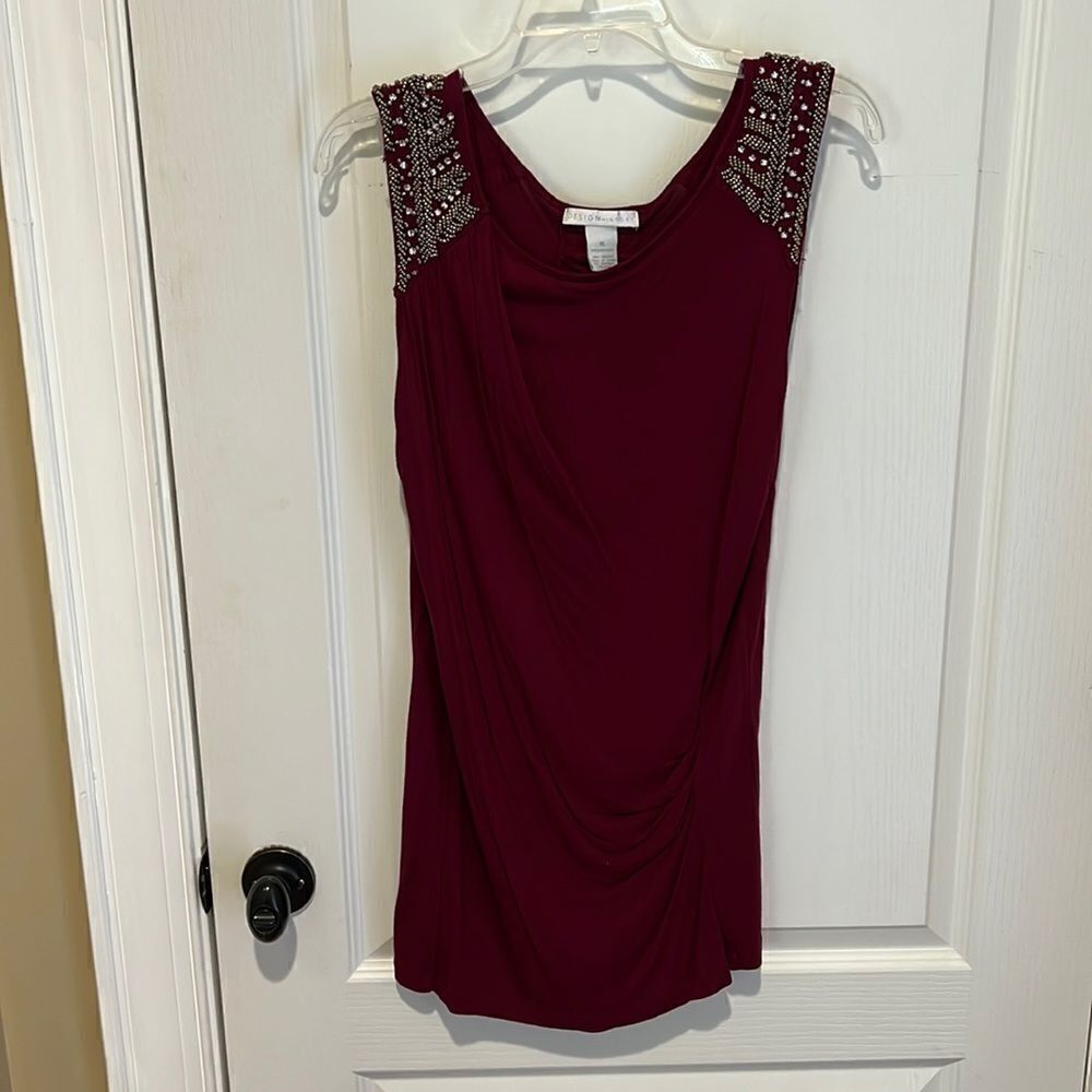 Design History tank with beading